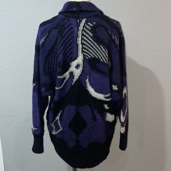 Vintage 1988 Gallery Women’s Chunky Mohair Blend Cardigan size S w/tag & receipt - Picture 5 of 10